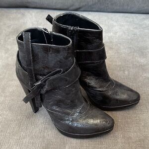 Peluso Italian Black Ankle Boots